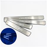 New Interior accessories OEM Type Stainless Steel ABS Plastic  LED Door Sill Scuff Plate For Premio