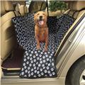 Pet carriers 600D Oxford Fabric Paw pattern Car Pet Seat Covers Waterproof Back Bench Seat Travel Accessories hammock