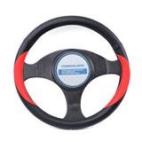 High Quality New Design Universal Car Accessories Interior Decorative PVC  Steering Wheel Cover Black Red