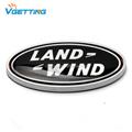 Replacement Front Grille Emblem Black Oval Badge for Land Rover LR3 Sport Range Rover Discovery