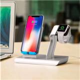 Desktop 2 in 1 fast charge Wireless charging stand station for phone and watch 5V with Type-C interface