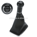 5-Speed Gear Shift Knob Gaitor Boot Cover PU Leather Black for VW Mk4 1999-2004 Golf GTI R32 Jetta 05 Bora
