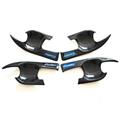 8pcs ABS Carbon Fiber Door Handle Bowl Cover Car Door Lock Covers For Cam,ry 2018 2019 Car Body Kit