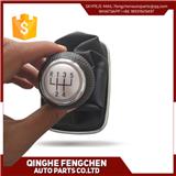 silver cap leather gear shift knob covers for VW GOLF4 BORA MK4 JETTA 1J0711113EG