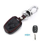 Factory Leather Car key case cover For Honda City Accord CR-V Civic remote key protective holder keychain