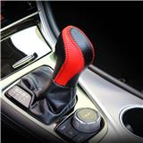 DIY Hand Sewing leather gear knob protective cover gear shift head sticker for infiniti q50 Q50L Interior Accessories