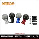 Universal Carbon Fiber Aluminum Manual Car Gear Shifter Shift Lever Knob Cover