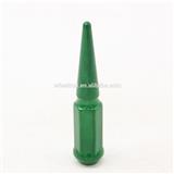 green bullet wheel nut lug nut tuner wheel nut