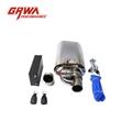 Diesel engine vacuum adjustable exhaust muffler pipe with cutout valves
