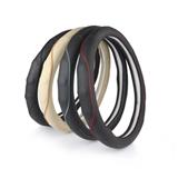 Newest design universal 17 inch car accessories genuine leather steering wheel cover
