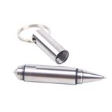 Mini EDC Pocket Tactical Pen Survival Outdoor Stainless Steel Keychain Tool Broken Window Glass Breaker 1x refills