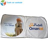 Printed logo car sunshade for front window