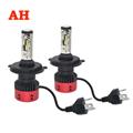 mall size v6 h4 car led headlights with good lighting beam pattern