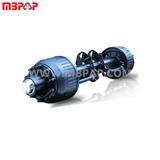 8T/10T/12T inboard/outboard German/American L1 axle  drum wheel axle for trailer