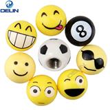 Cars Smile Happy Face expression Ball Shape wheel Tyre Tire Valve Stems Caps Valve Cover