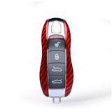 Carbon Fiber Car Key Case Protective Shell For Porsche Cayenne Macan Cayman Boxster 911