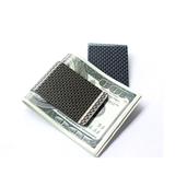 Free shipping Amazon hot selling  Money blocking carbon fiber c it card holder with money clip
