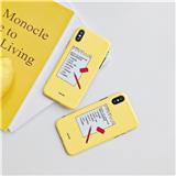 IMD glossy surface yellow post-it note cute TPU phone case for iPhone 6/6s/7/8/X