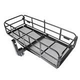 hitch mounted car luggage rack on tail