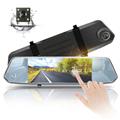 Rearview Mirror DVR two Lens 7'' 2.5D Glass 170degree FHD1080p with G-sensor Cycle Recording Reverse Image