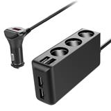 Gaoyi Best seller 4 USB Fast Car Charger Socket 3 Car cigarette lighter Splitter In Car Accessories