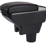 Car Armrest Universal Storage Box with LED & 7USB Charging Port (Premium Center Console)