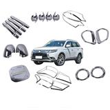 ABS Plastic Chrome Accessories Full Sets Kits Covers 25PCS For Mitsubishi Outlander 2016