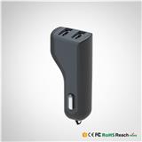 mobile phone accessories 4.8A charger cigarette lighter 2 sockets car charger with smart IC