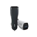 HD LED display stand for mobile phone accessories QC 3.0 4.8A faster charging car charger outlet plug