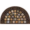 Apache Mills Mohawk Masterpiece Recycled Rubber Pebble Stone Rock Flocked Door Floor Mats