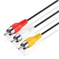 3.5mm 3 Male RCA to 3 Male RCA Composite Stereo Video Audio Cable