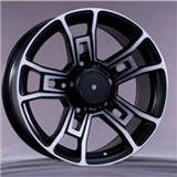 Auto parts 17 inch matt black casting alloy wheels for cars