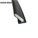 CUISHI black Soundproof pu sponge coated sealing strip door PU foam weatherstrip