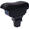 Leather Car Interior Center Console Armrest Box with USB for Chevrolet Trax