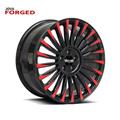 Balck And Red Color Forged Wheels Custom Design 20 Inch