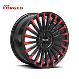 Balck And Red Color Forged Wheels Custom Design 20 Inch