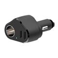 Trending 2 USB 4.8A Car Charger With 1 Car Socket Splitter Phone Charger Mobile Accessories