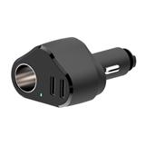 Trending 2 USB 4.8A Car Charger With 1 Car Socket Splitter Phone Charger Mobile Accessories