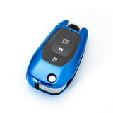 Electroplated Soft TPU Car Key Protection Cover fob Case For Chevrolet Cruze flip key case car-styling