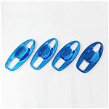 For Nissan Navara 2017 Stainless steel Blue style Car Door protector handle Bowl frame Cover Trim Auto Accessories Styling