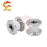 1369#3D printer GT2 Aluminum Alloy 16 teeth Perlin passive idler pulley wheel bore 3mm(with bearing)belt width 6mm Timing Pulley