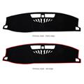 Wholesale 100% polyester black universal model shading light car dashboard mat with paster