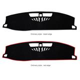 Wholesale 100% polyester black universal model shading light car dashboard mat with paster