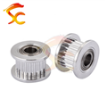 1303#CNC Parts GT2 Aluminum Alloy 20teeth Perlin passive idler pulley wheel bore 5mm(with bearing) belt width 6mm Timing Pulleys