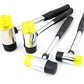 Double-ended Rubber Installation Hammer with Replaceable Head Steel Tube Handle
