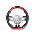 Car Steering Wheel Seat Carbon Fiber Leather Sport Pattern Style With Red Line Stitching For LEXUS NX/RX/ES/IS/CT 2013+