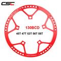 Litepro 170mm Crank 45T/47T/53T/56T/58T Single speed 130BCD Folding bike Crankset BMX Chainwheel AL7075 chain wheel chainring