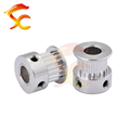 1222#Machine Parts GT2/2M Synchronous timing 18 teeth bore 6.35mm belt width 6mm Aluminum Alloy small timing belts and pulleys