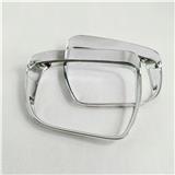For Nissan Navara 2017 ABS Chrome Car rearview mirror block rain eyebrow frame Cover Trim Auto Accessories Styling