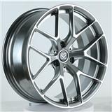 18 inch 3 hole hyper silver monoblock forged alloy wheels rims for smart